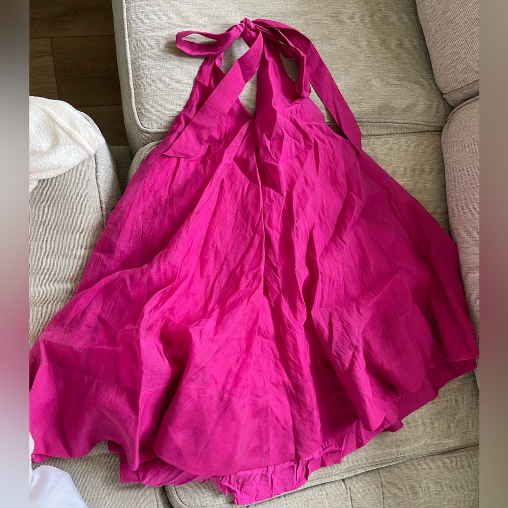H&M Pink Halter Flowy Babydoll Dress